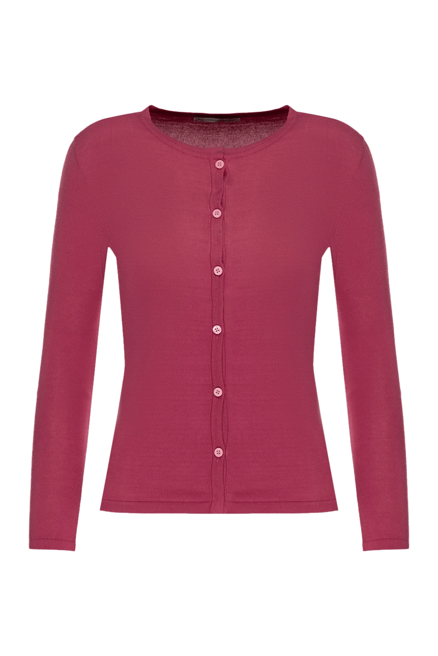 Ermanno Scervino woman pink cotton cardigan for women купить с ценами и фото 132014 - photo 1