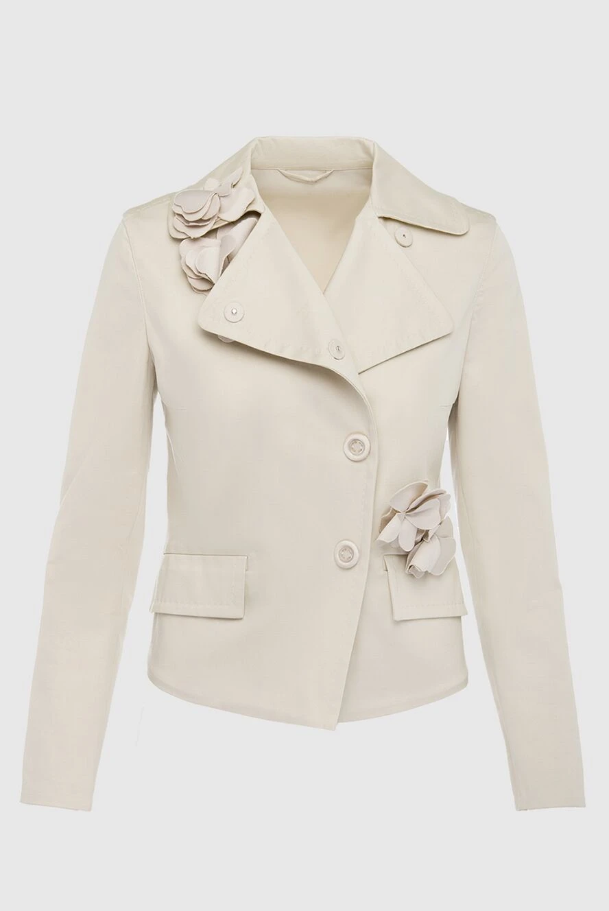 Ermanno Scervino woman beige jacket for women купить с ценами и фото 132040 - photo 1