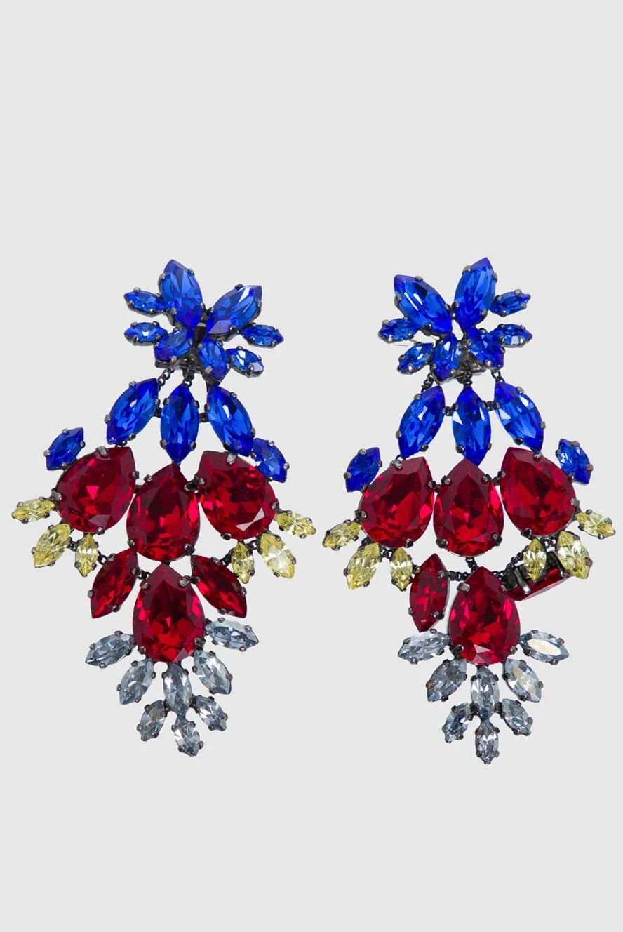 Ermanno Scervino woman red metal and crystal clips for women купить с ценами и фото 132046 - photo 1