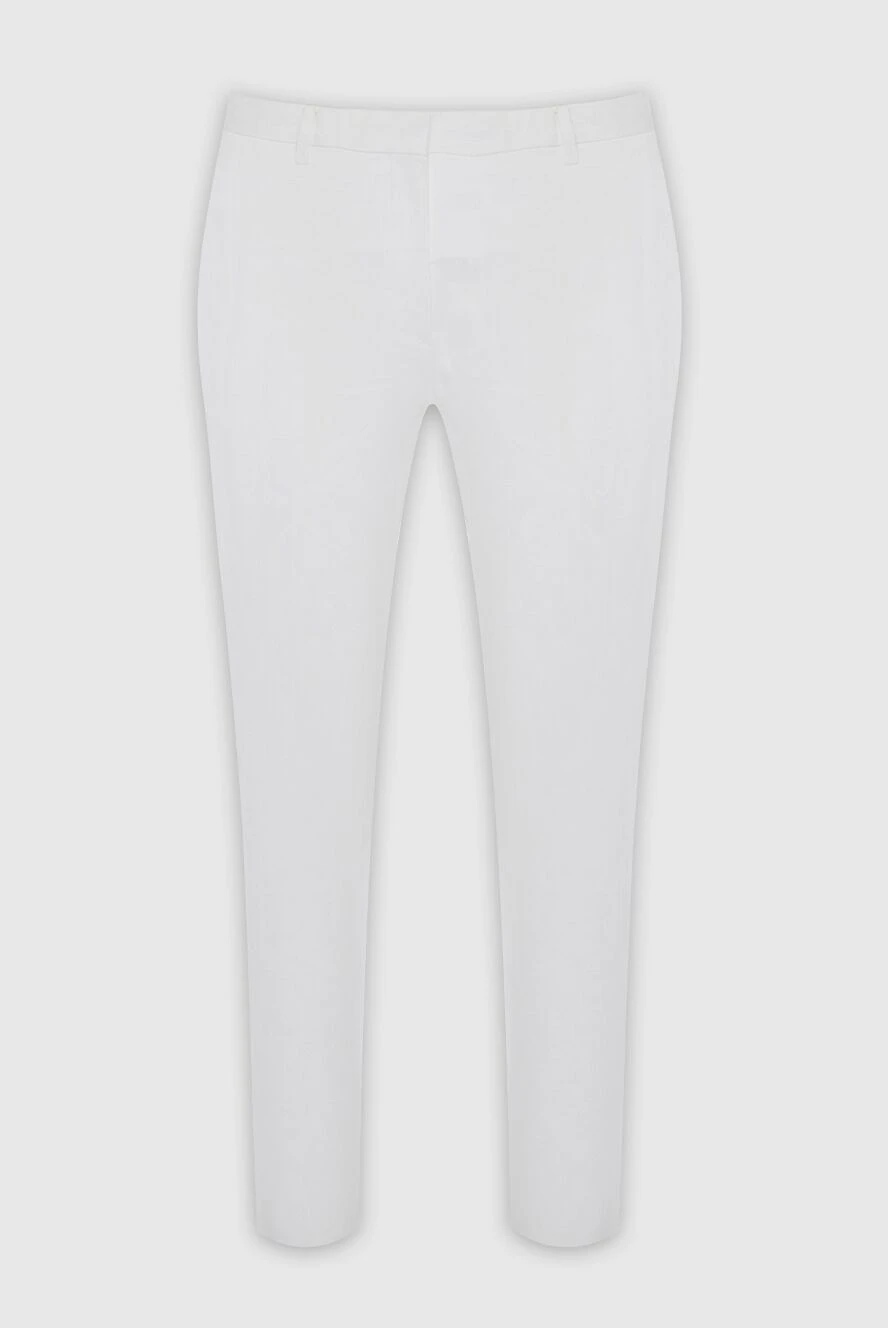 Malo woman white cotton trousers for women купить с ценами и фото 132208 - photo 1