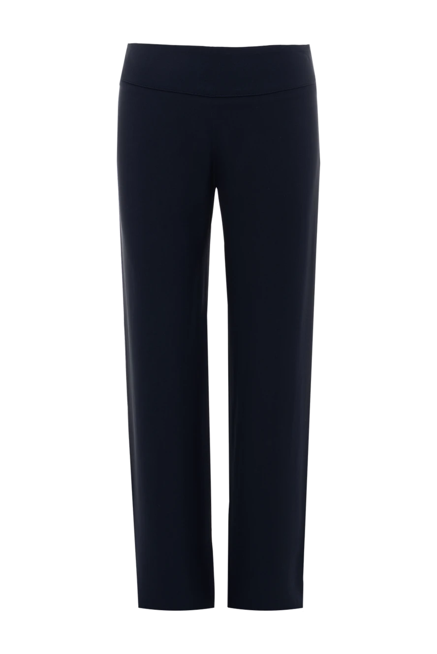 Malo woman blue acetate and viscose trousers for women купить с ценами и фото 132209 - photo 1