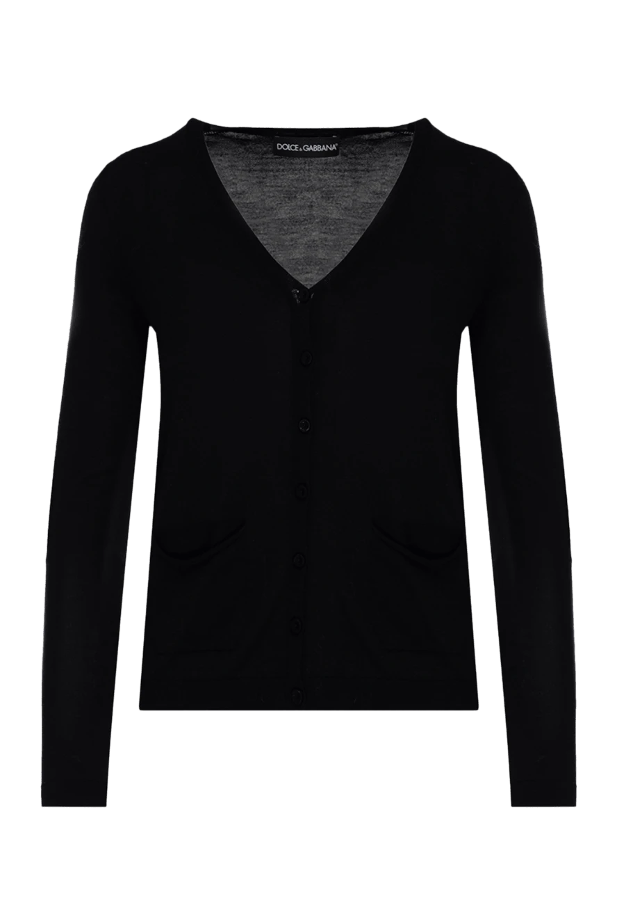 Dolce & Gabbana woman black woolen cardigan for women купить с ценами и фото 132289 - photo 1