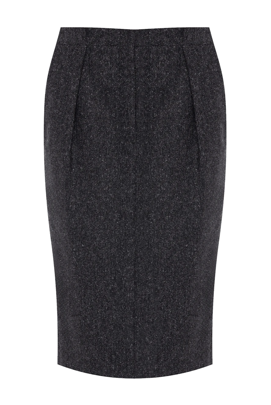 Brunello Cucinelli woman gray woolen skirt for women купить с ценами и фото 132634 - photo 1