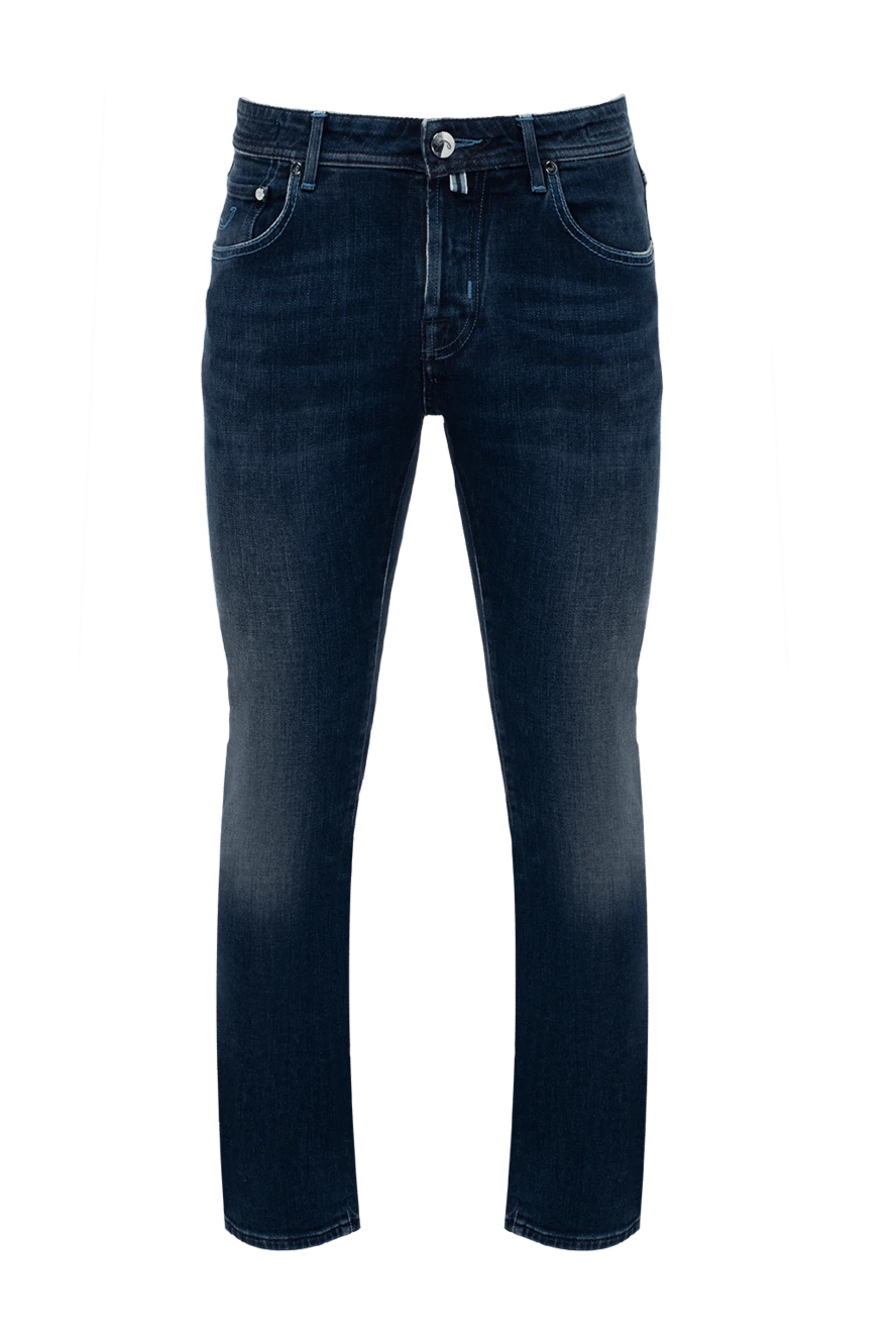 Jacob Cohen man blue cotton jeans for men купить с ценами и фото 133067 - photo 1