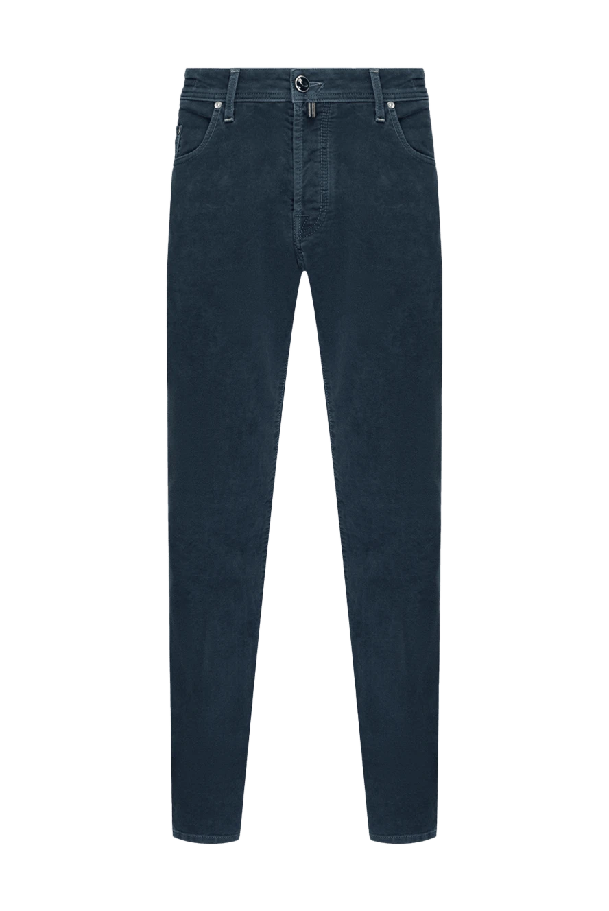 Jacob Cohen man blue cotton jeans for men купить с ценами и фото 133190 - photo 1