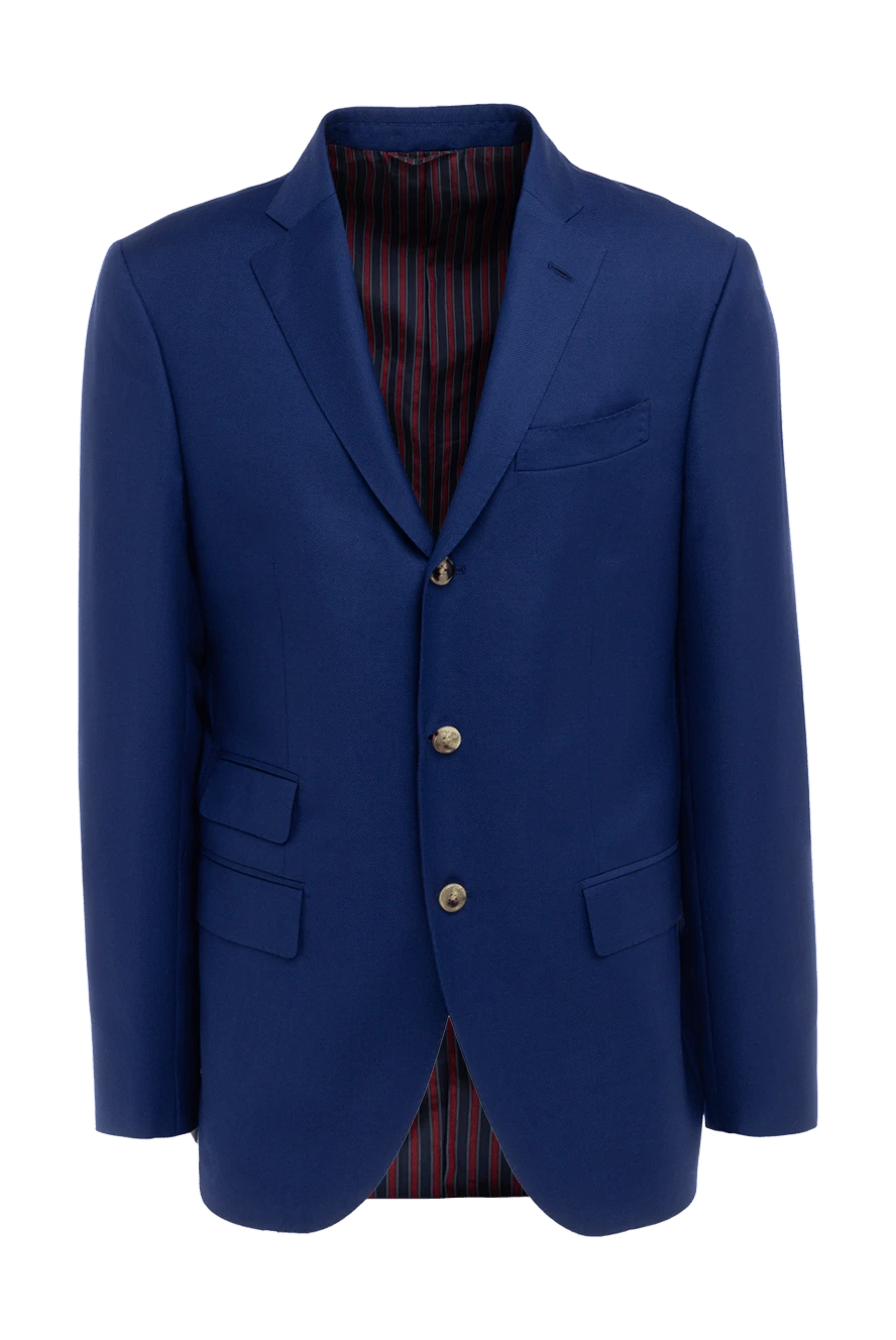 Sartoria Latorre man blue wool jacket for men купить с ценами и фото 133254 - photo 1