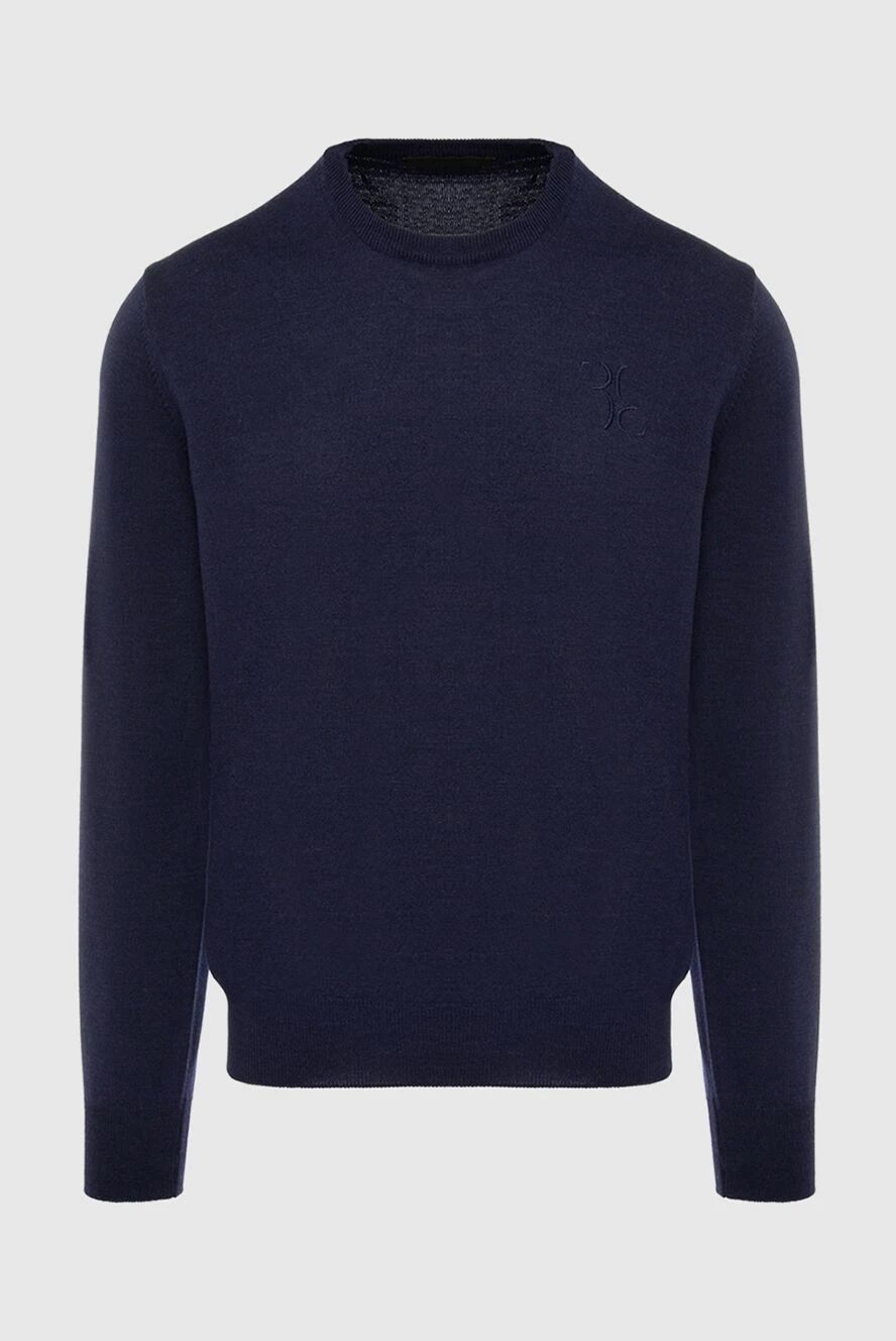 Billionaire man wool jumper blue for men купить с ценами и фото 133271 - photo 1