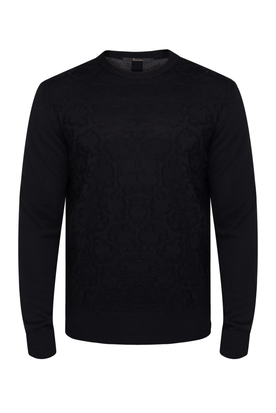 Billionaire man black wool jumper for men купить с ценами и фото 133277 - photo 1