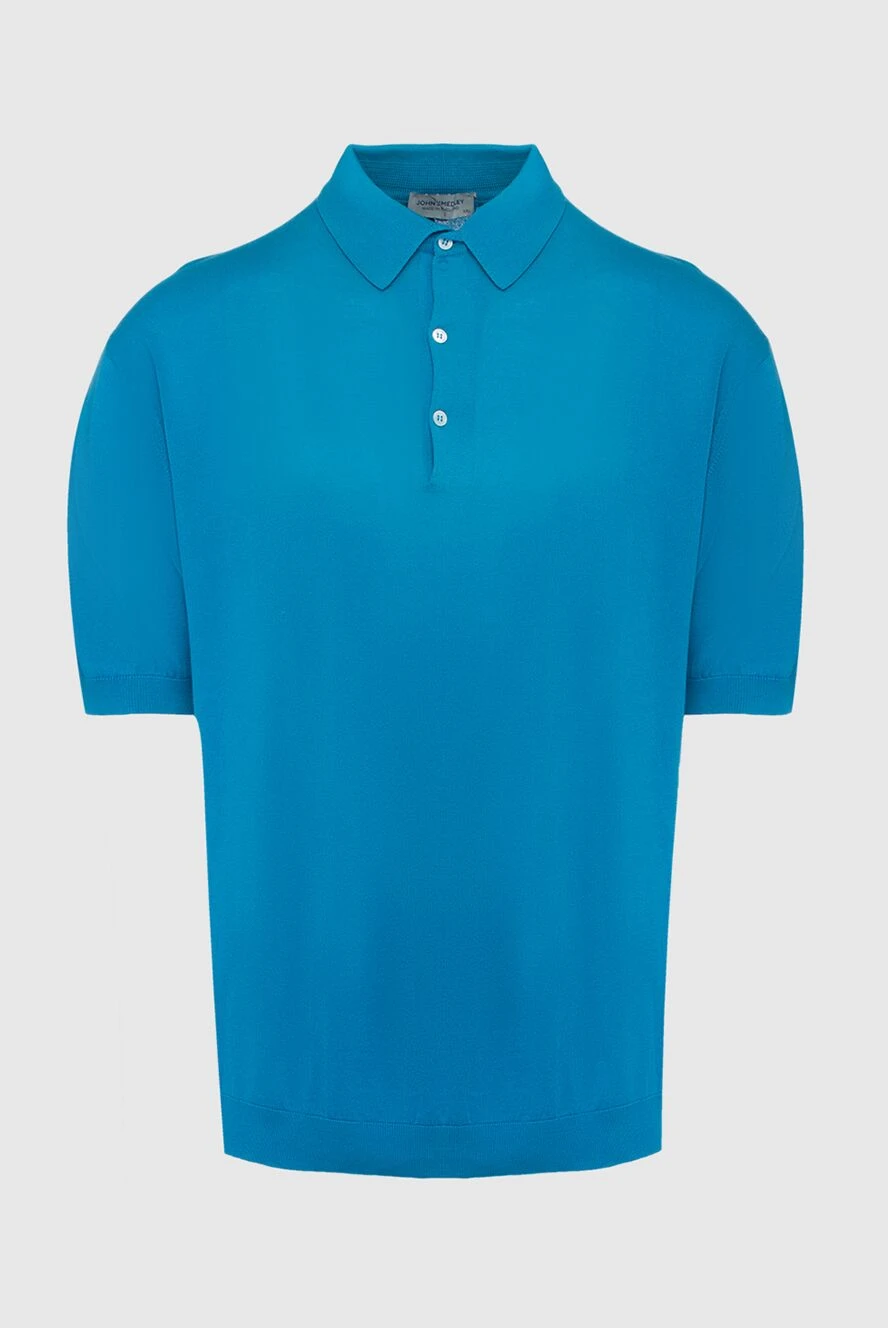 John Smedley man blue cotton polo for men купить с ценами и фото 133550 - photo 1