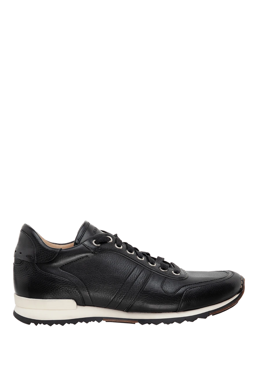 Magnanni man black leather sneakers for men купить с ценами и фото 133558 - photo 1