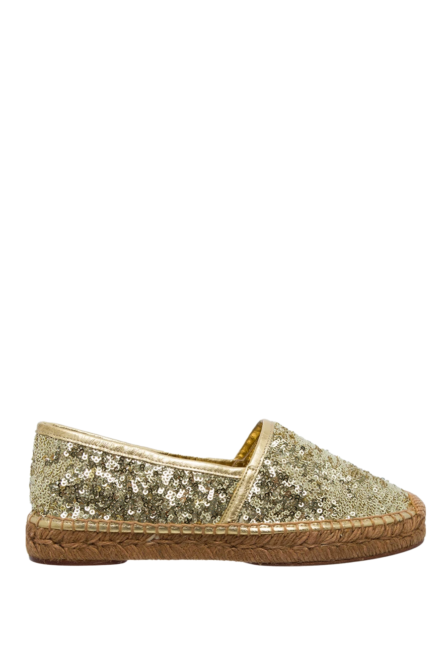 Dolce & Gabbana woman yellow leather and polyamide espadrilles for women купить с ценами и фото 133748 - photo 1