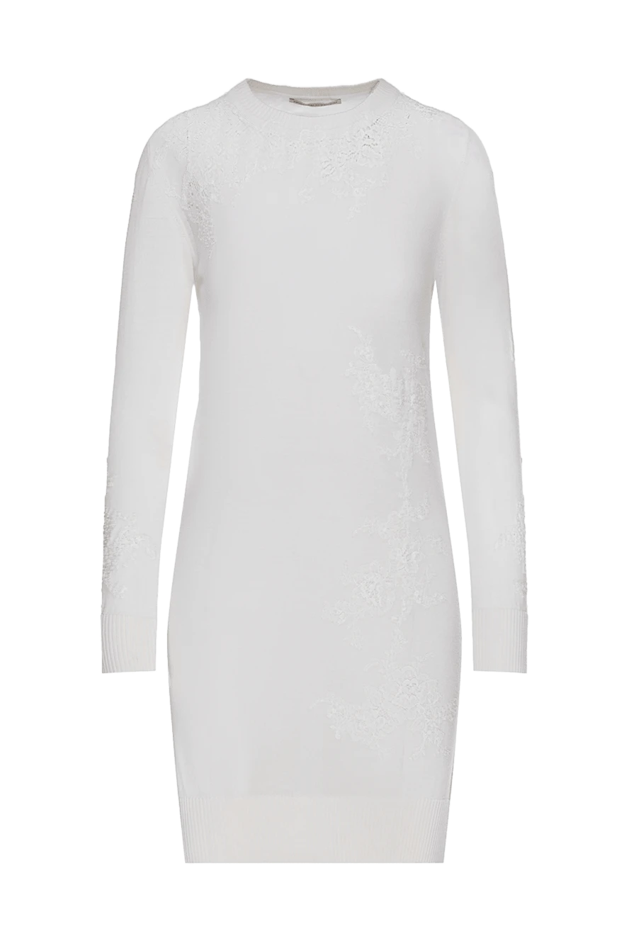 Ermanno Scervino woman white woolen dress for women купить с ценами и фото 133784 - photo 1