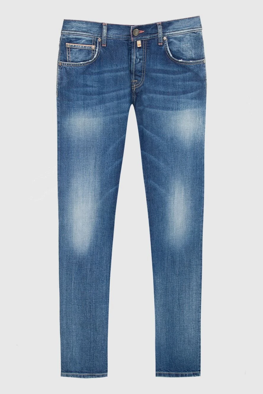 Corneliani man blue cotton jeans for men купить с ценами и фото 133840 - photo 1