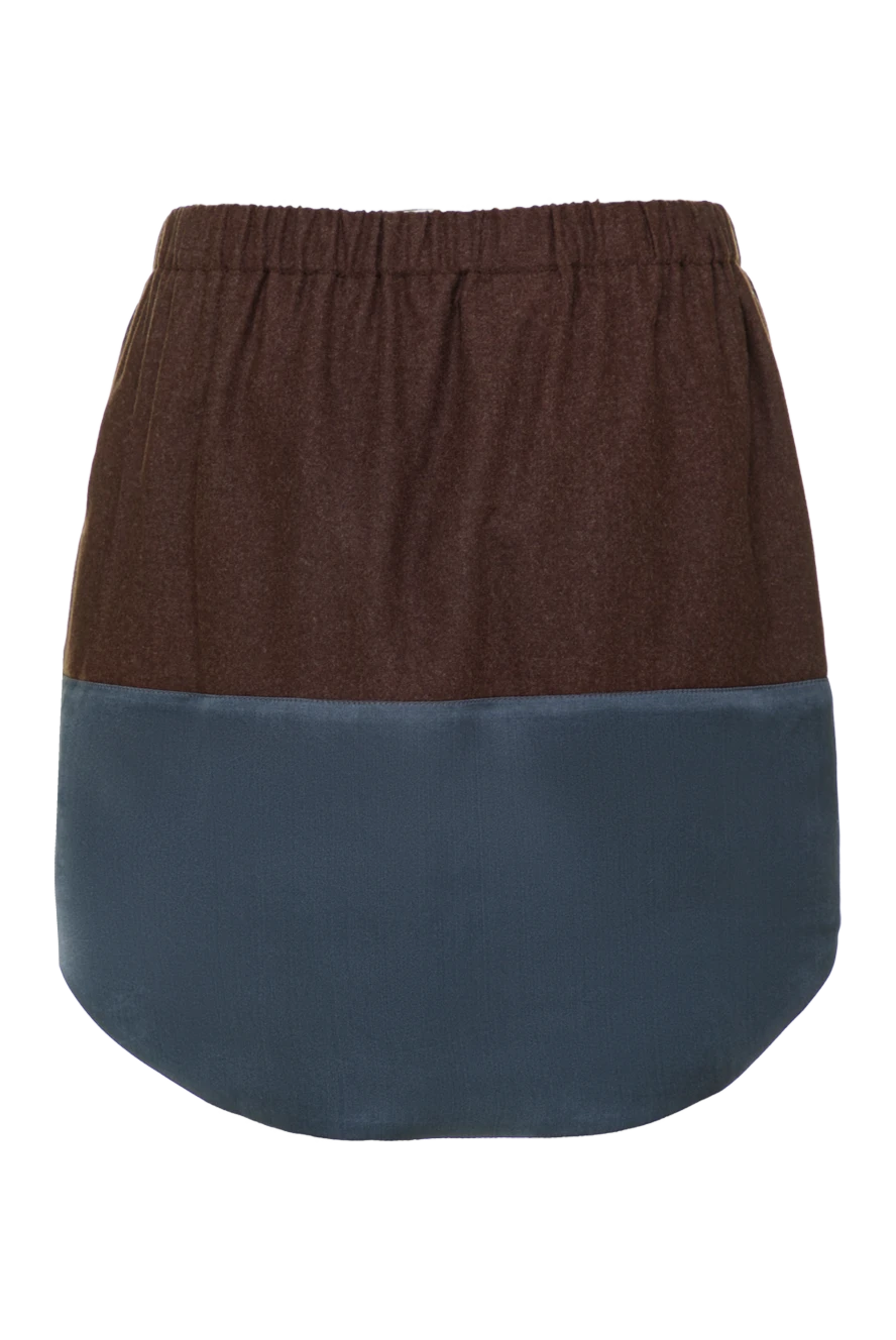 Brunello Cucinelli woman brown wool skirt for women купить с ценами и фото 134021 - photo 1