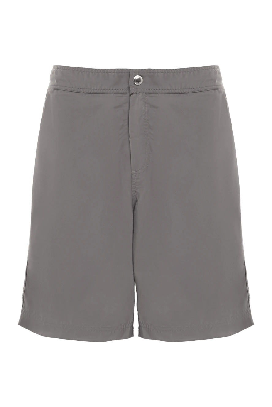 Brunello Cucinelli man men's gray polyester beach shorts купить с ценами и фото 134232 - photo 1