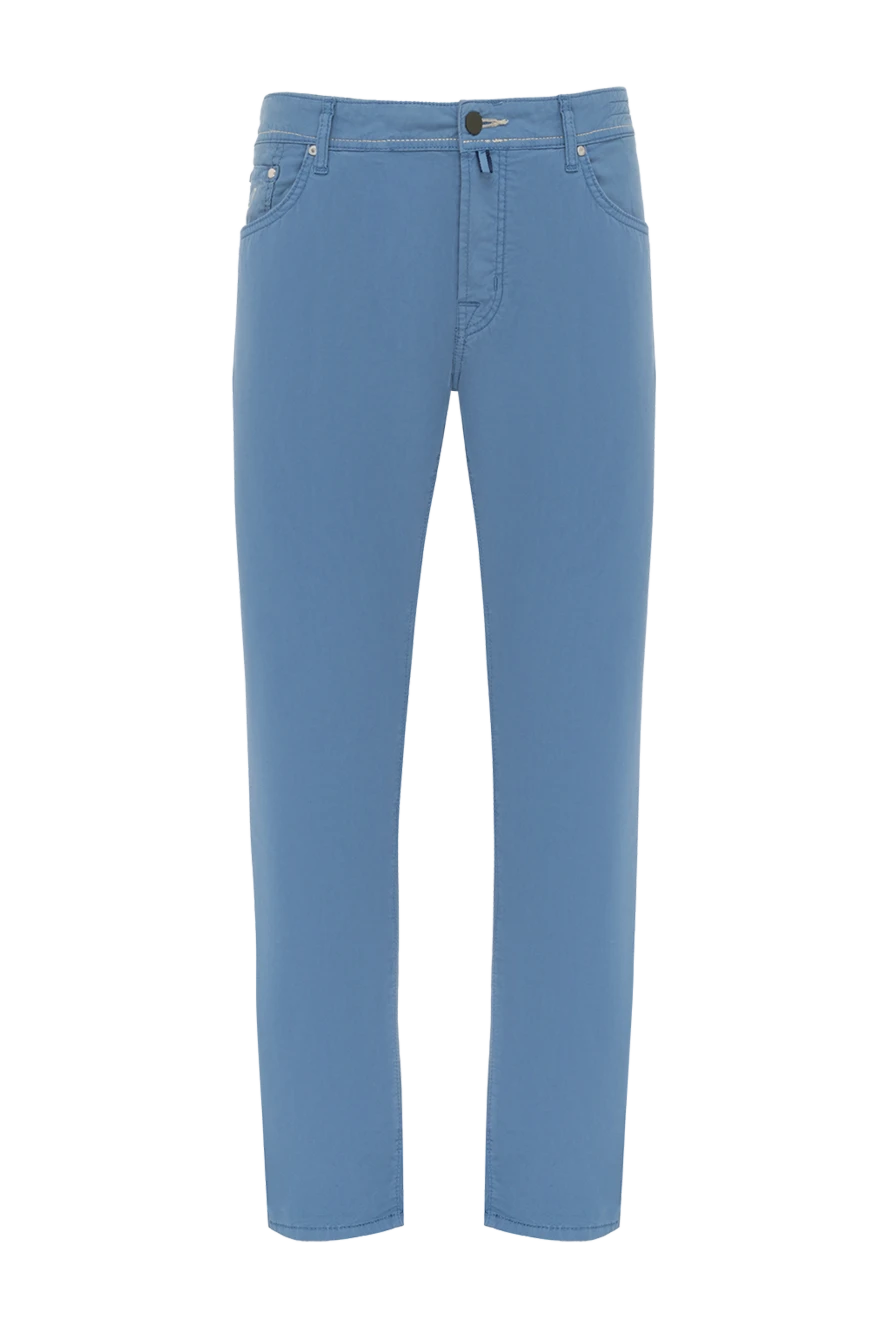 Jacob Cohen man blue cotton jeans for men купить с ценами и фото 134712 - photo 1