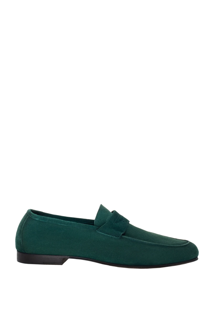 Andrea Ventura man green suede loafers for men купить с ценами и фото 134790 - photo 1