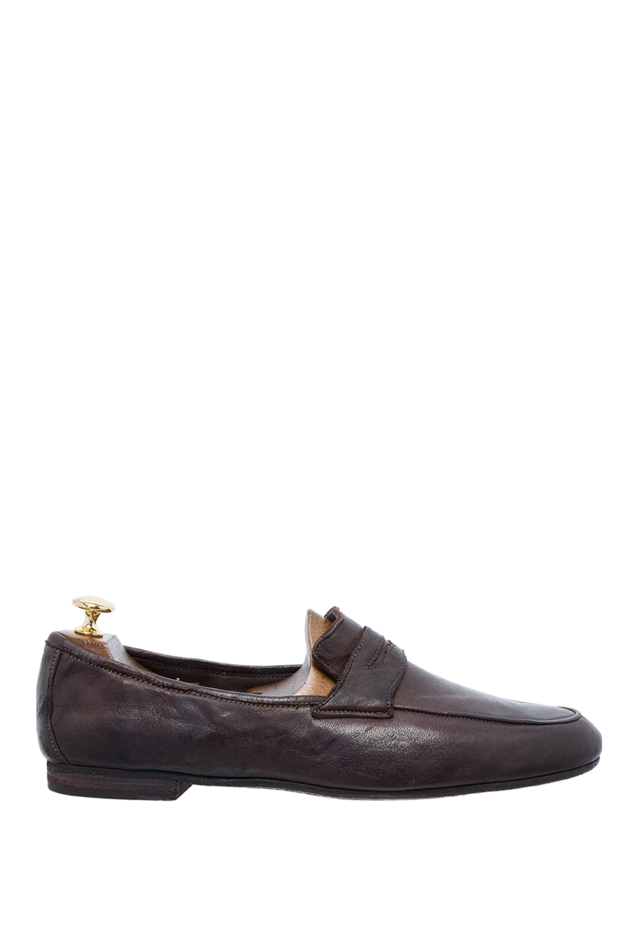 Andrea Ventura man brown leather loafers for men купить с ценами и фото 134804 - photo 1