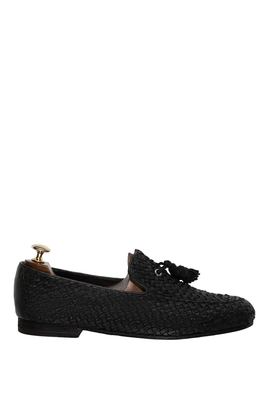 Andrea Ventura man black leather loafers for men купить с ценами и фото 134807 - photo 1