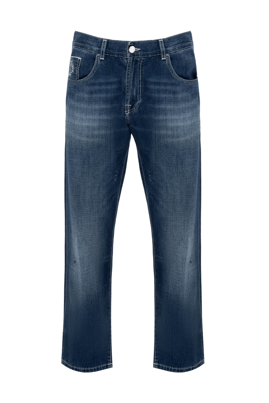 Scissor Scriptor man blue cotton jeans for men купить с ценами и фото 134862 - photo 1