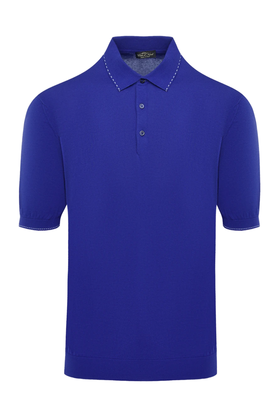 Cesare di Napoli man cotton polo purple for men купить с ценами и фото 134975 - photo 1