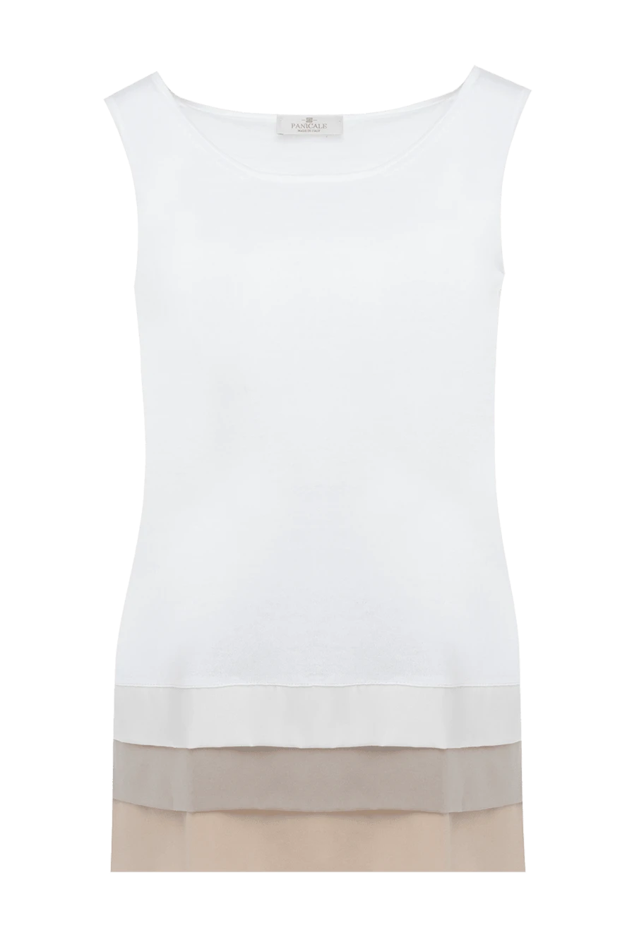 Panicale woman white cotton top for women купить с ценами и фото 134996 - photo 1