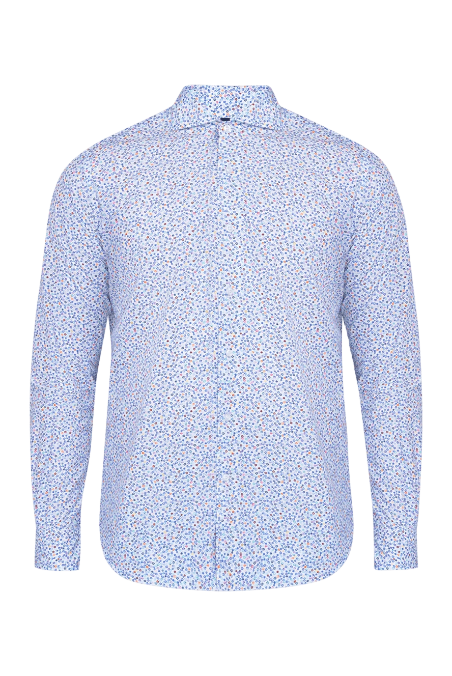 Orian man blue cotton shirt for men купить с ценами и фото 135067 - photo 1