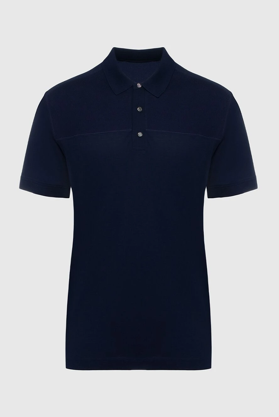 Cortigiani man cotton polo blue for men купить с ценами и фото 135142 - photo 1