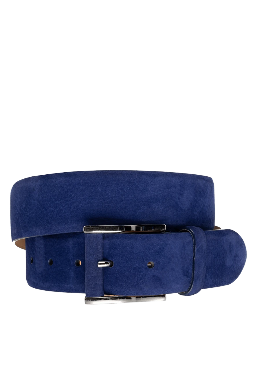 Cesare di Napoli man leather belt blue for men купить с ценами и фото 135194 - photo 1