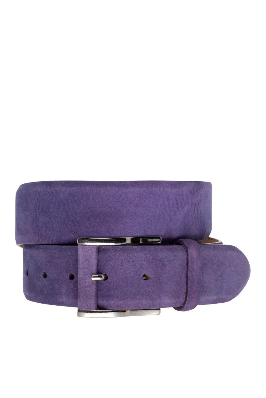 Cesare di Napoli man purple leather belt for men купить с ценами и фото 135200 - photo 1