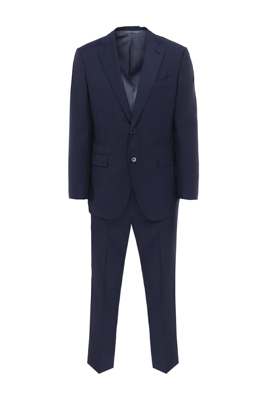 Ravazzolo мужские костюм мужской из шерсти и шёлка синий купить с ценами и фото 135244