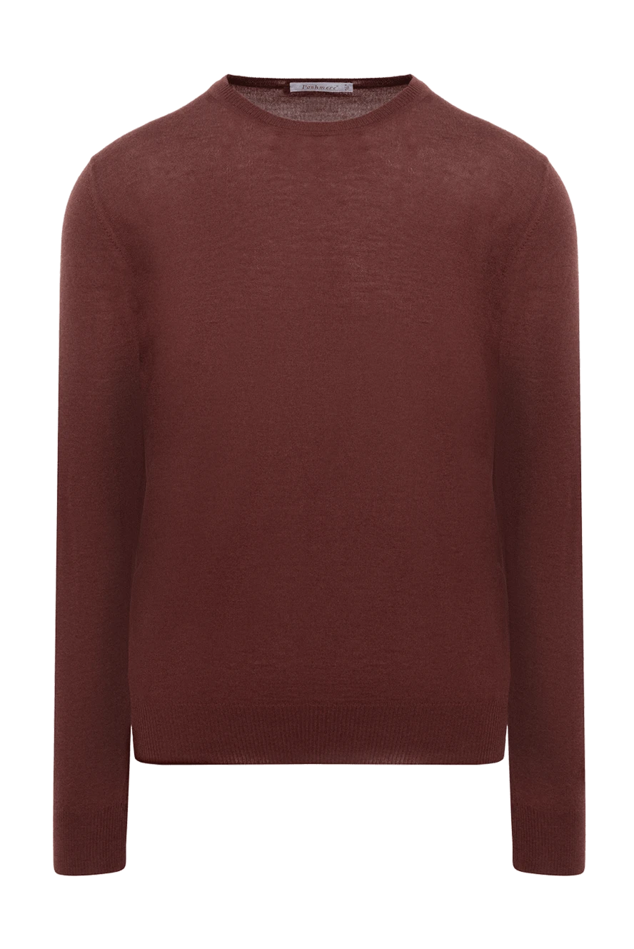 Pashmere man cashmere jumper burgundy for men купить с ценами и фото 135310 - photo 1