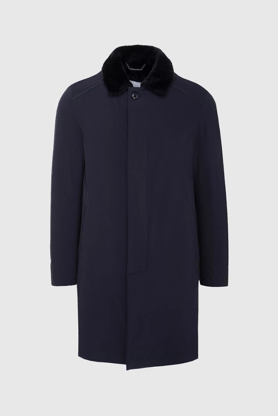 Gallotti мужские пальто из кожи ягненка и полиамида черное мужское купить с ценами и фото 135519