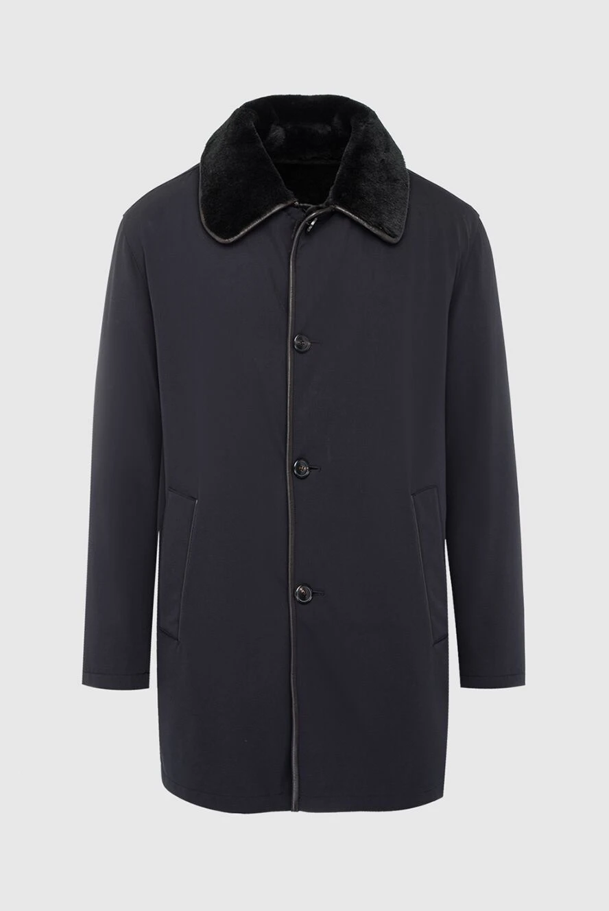 Gallotti мужские пальто из кожи ягненка и полиамида черное мужское купить с ценами и фото 135530