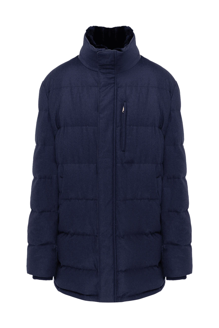 Roger Pinault man down jacket men's cashmere blue купить с ценами и фото 135611 - photo 1