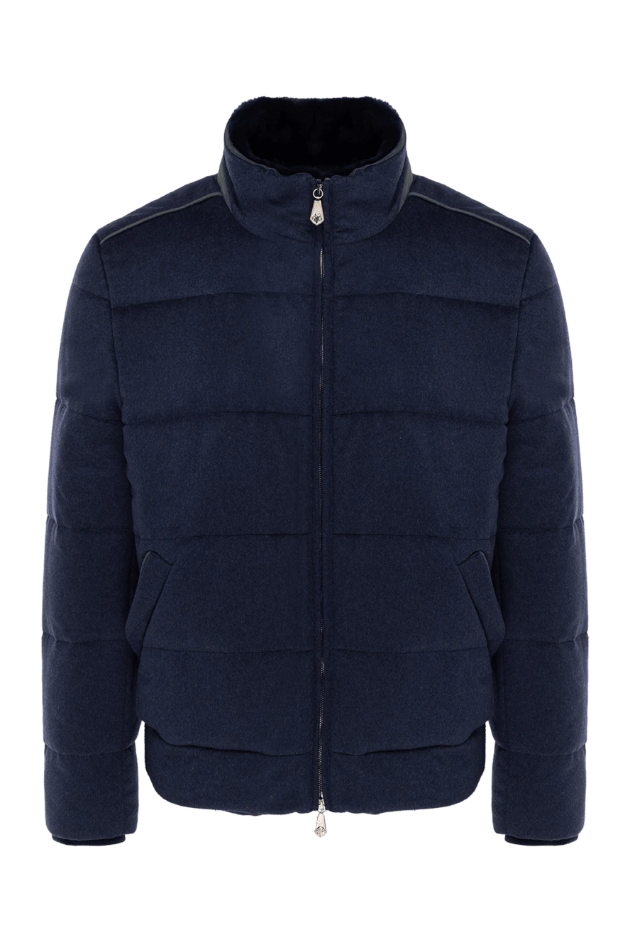 Roger Pinault man down jacket men's cashmere blue купить с ценами и фото 135614 - photo 1