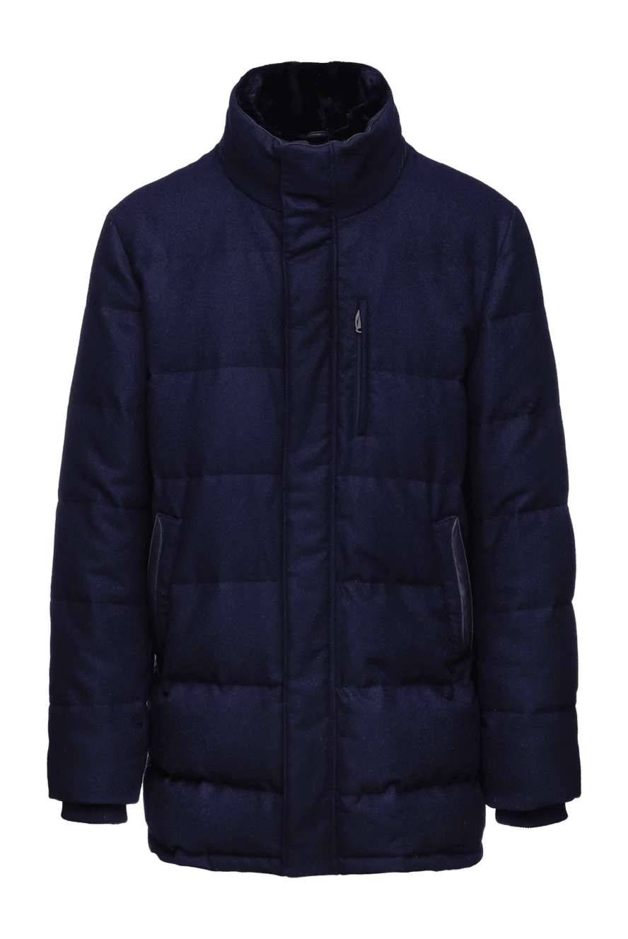 Roger Pinault man down jacket men's cashmere blue купить с ценами и фото 135618 - photo 1