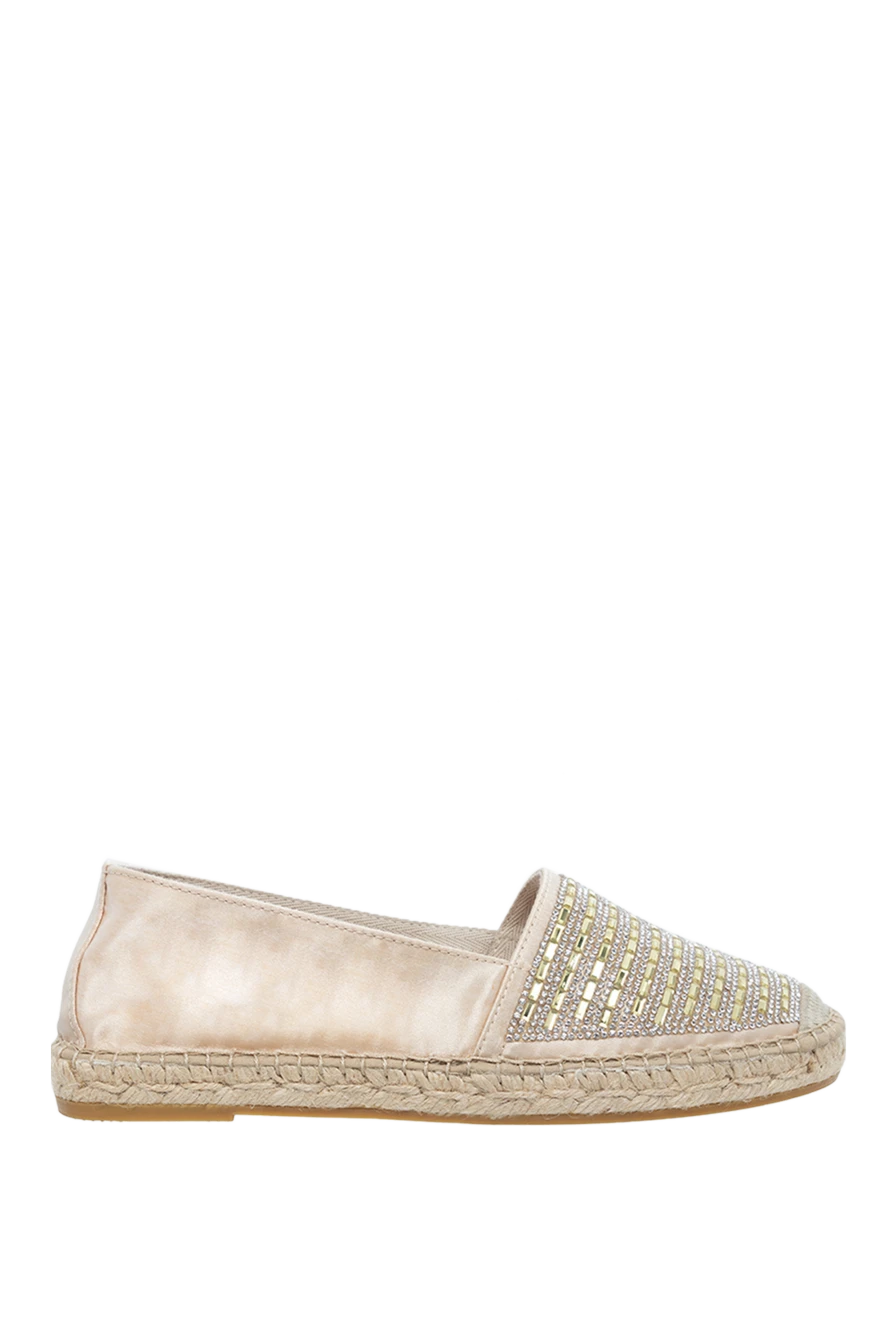 D`Acquasparta woman beige leather espadrilles for women купить с ценами и фото 135655 - photo 1