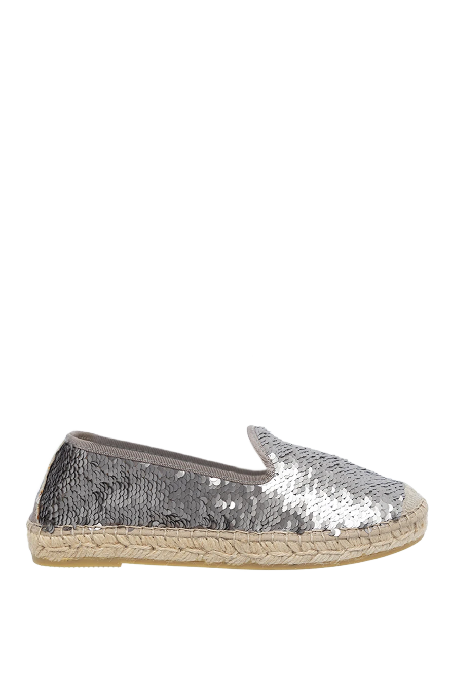 D`Acquasparta woman gray leather espadrilles for women купить с ценами и фото 135657 - photo 1