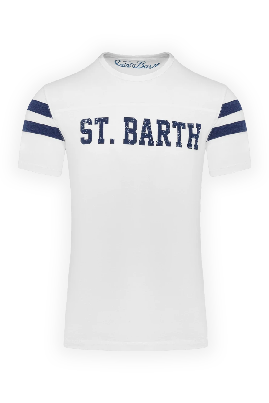 MC2 Saint Barth man white cotton t-shirt for men купить с ценами и фото 135746 - photo 1