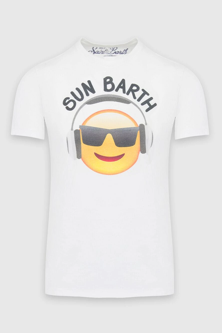 MC2 Saint Barth man white cotton t-shirt for men купить с ценами и фото 135758 - photo 1