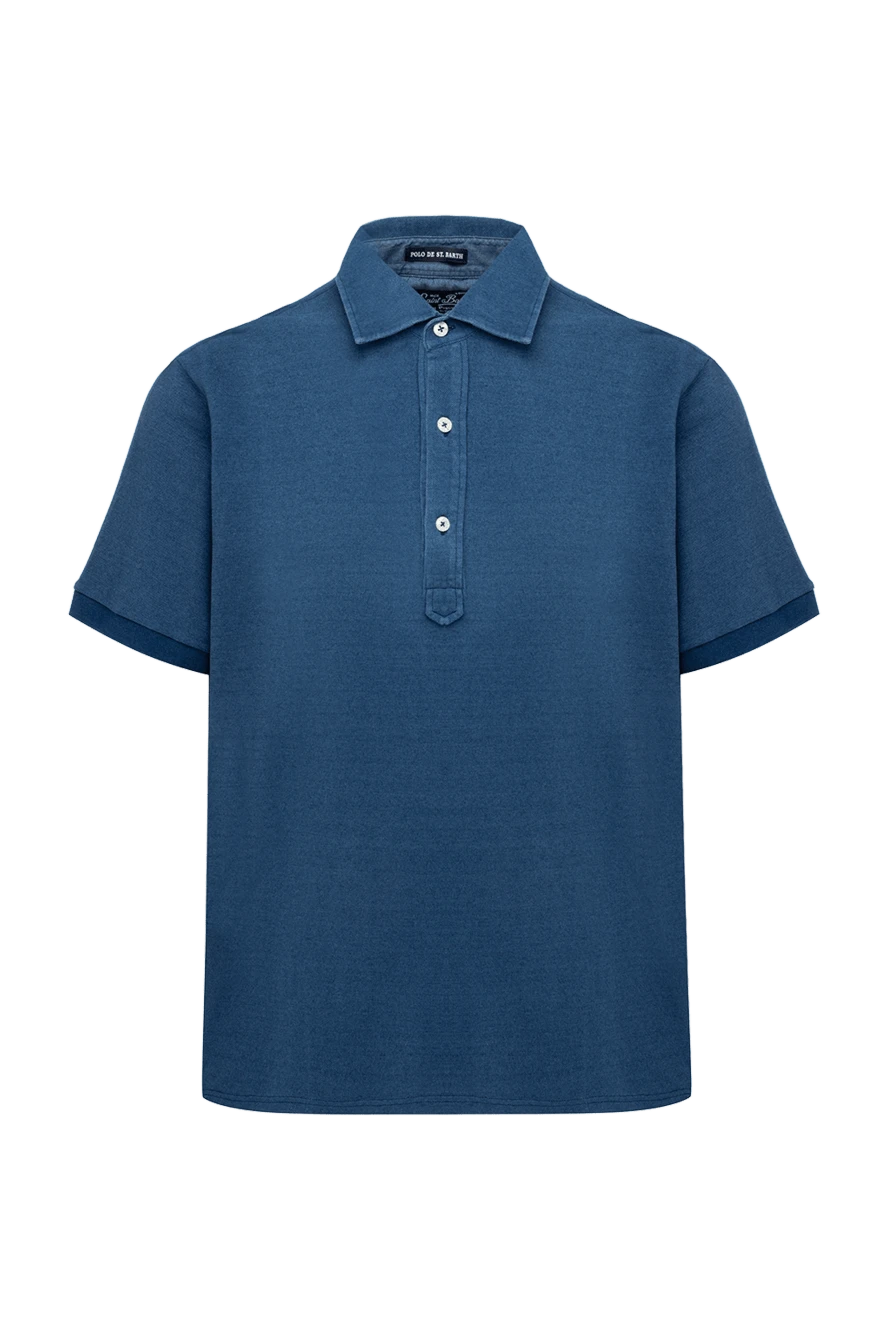 MC2 Saint Barth man cotton polo blue for men купить с ценами и фото 135781 - photo 1