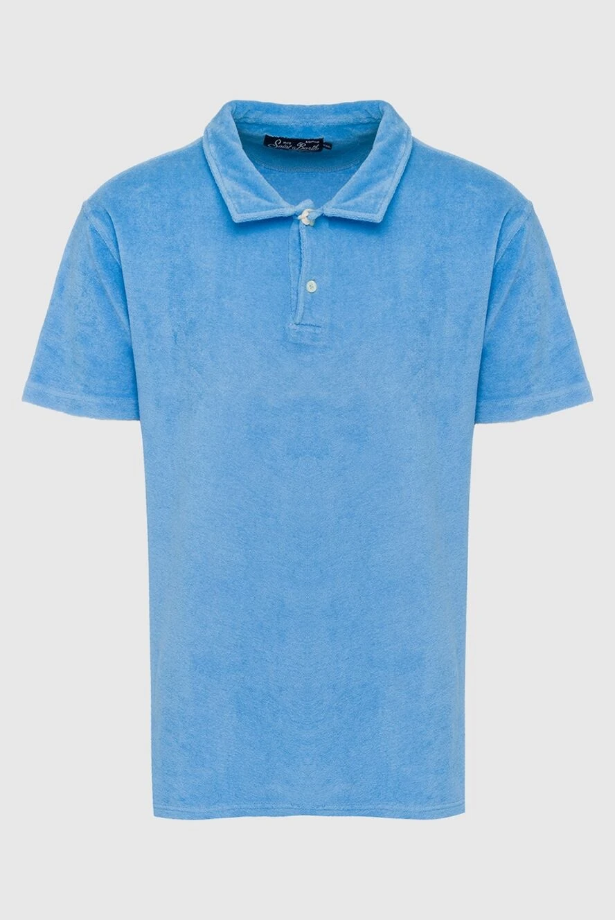 MC2 Saint Barth man blue cotton polo for men купить с ценами и фото 135784 - photo 1