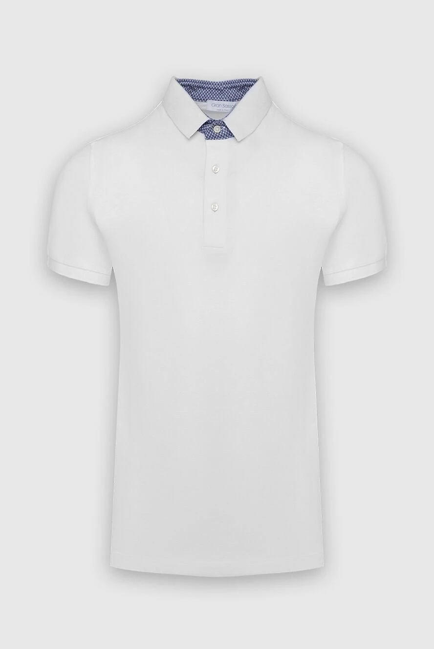 Gran Sasso man cotton polo white for men купить с ценами и фото 135847 - photo 1