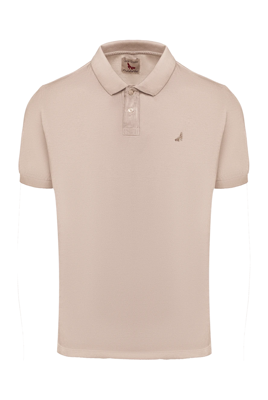 Gran Sasso man cotton polo beige for men купить с ценами и фото 135854 - photo 1