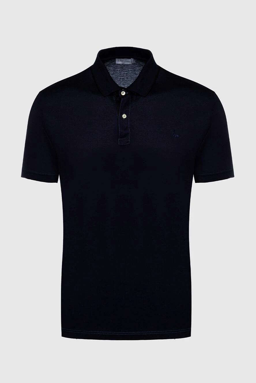 Gran Sasso man cotton polo blue for men купить с ценами и фото 135861 - photo 1