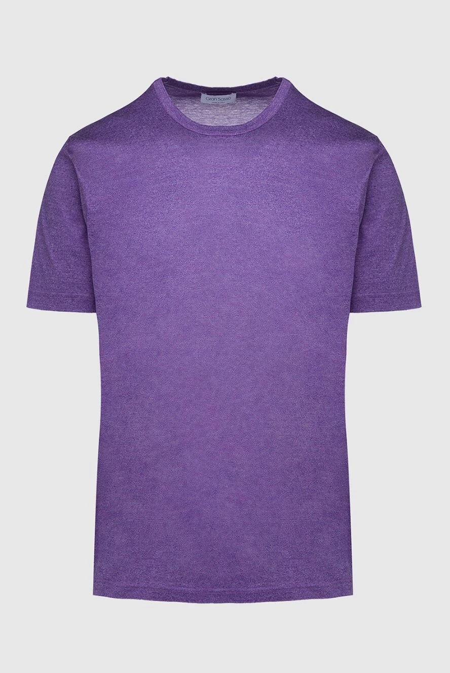 Gran Sasso man purple cotton t-shirt for men купить с ценами и фото 135872 - photo 1