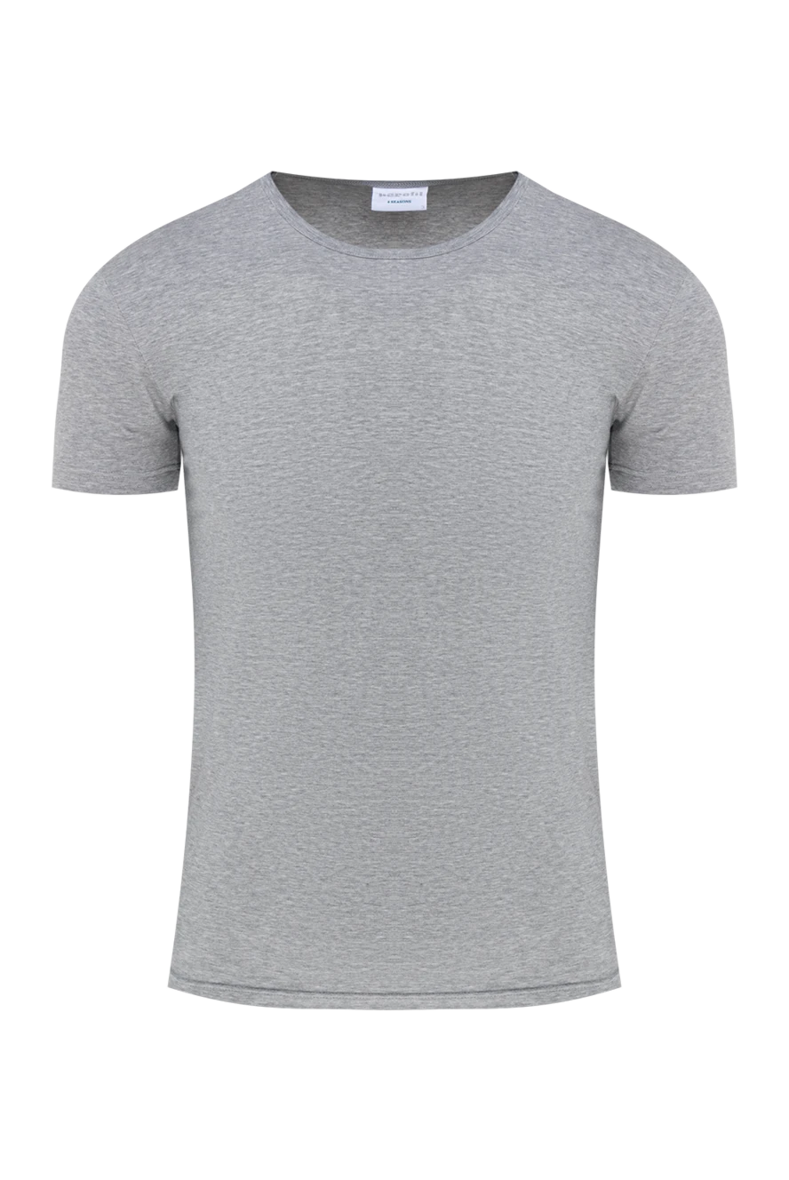 Perofil man gray cotton t-shirt for men купить с ценами и фото 135949 - photo 1