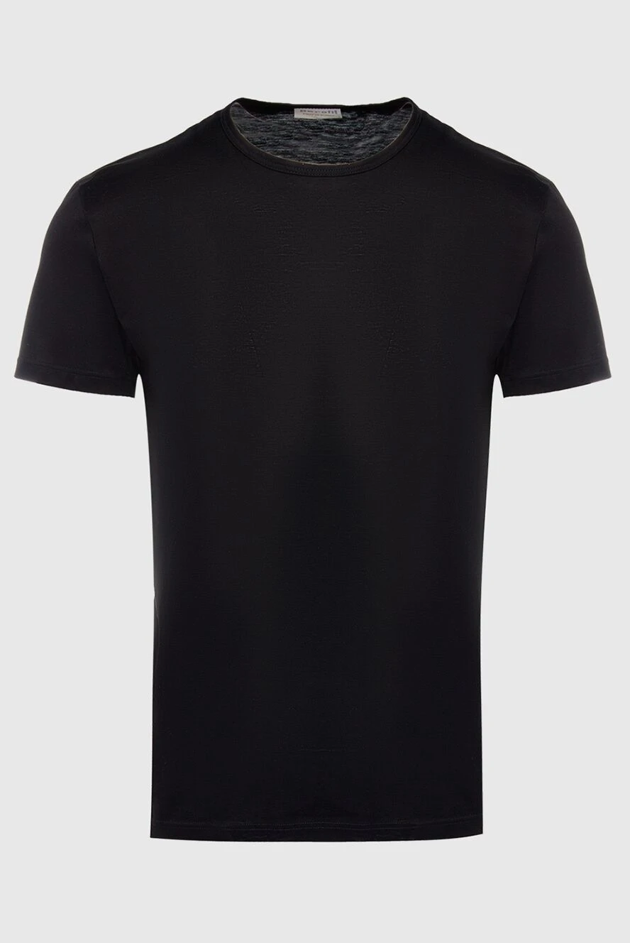 Perofil man cotton t-shirt black for men купить с ценами и фото 135951 - photo 1