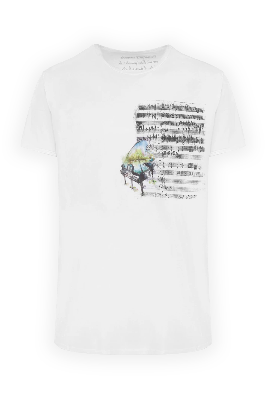 Bisibiglio man white cotton t-shirt for men купить с ценами и фото 135991 - photo 1